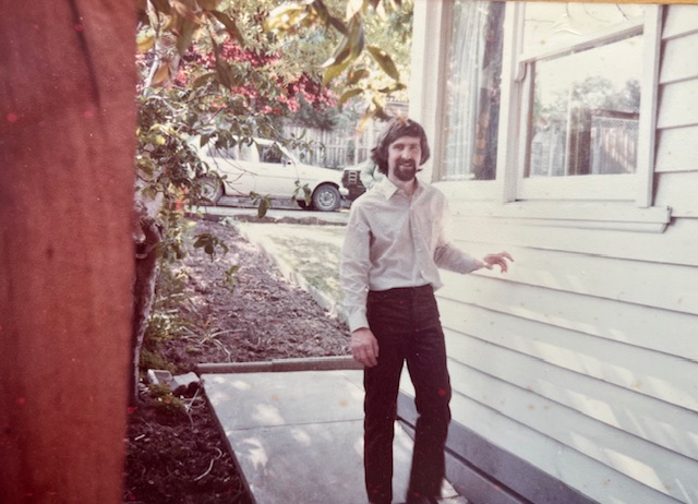 John at home in the 80s